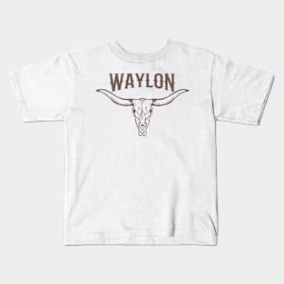 Waylon-Jennings Kids T-Shirt